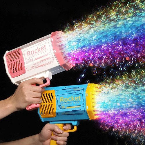 Soap Bubble Gun Machine with 69 Holes
